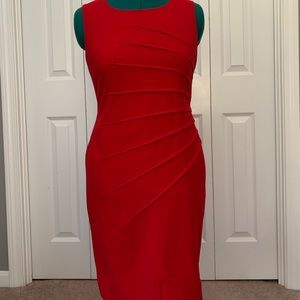 Calvin Klein Red Starburst Dress, Size 10